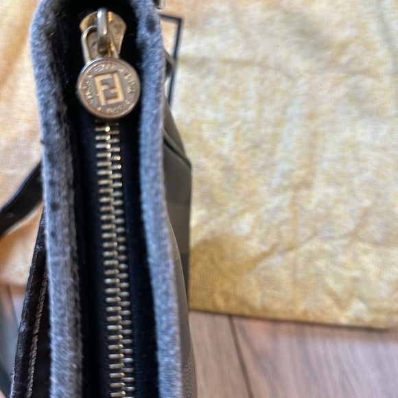 Authentic Fendi Vintage Requi Brown Crossbody Shoulder Bag - Picture 11 of 14